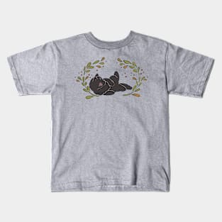 Cute Black Cat Kids T-Shirt